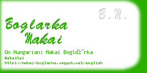 boglarka makai business card